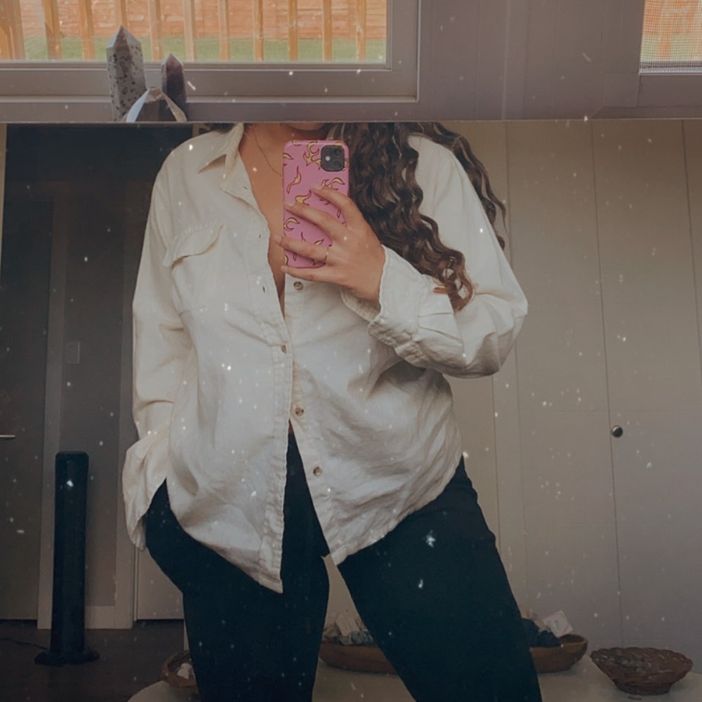 Vintage Cream Button Down